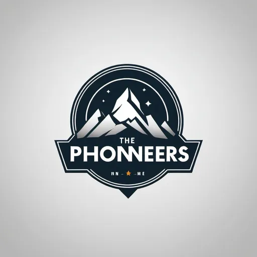 Prompt: Create a logo for me called (thepioneers) in a modern way and quality with very neat, beautiful and amazing details