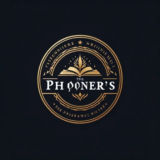 Prompt: Create a logo for me called (thepioneers) in a modern way and quality with very neat, beautiful and amazing details and with books Quran 