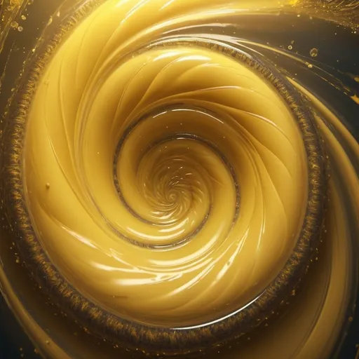 Prompt: Fantasy style a yellow whirlpool or spiral