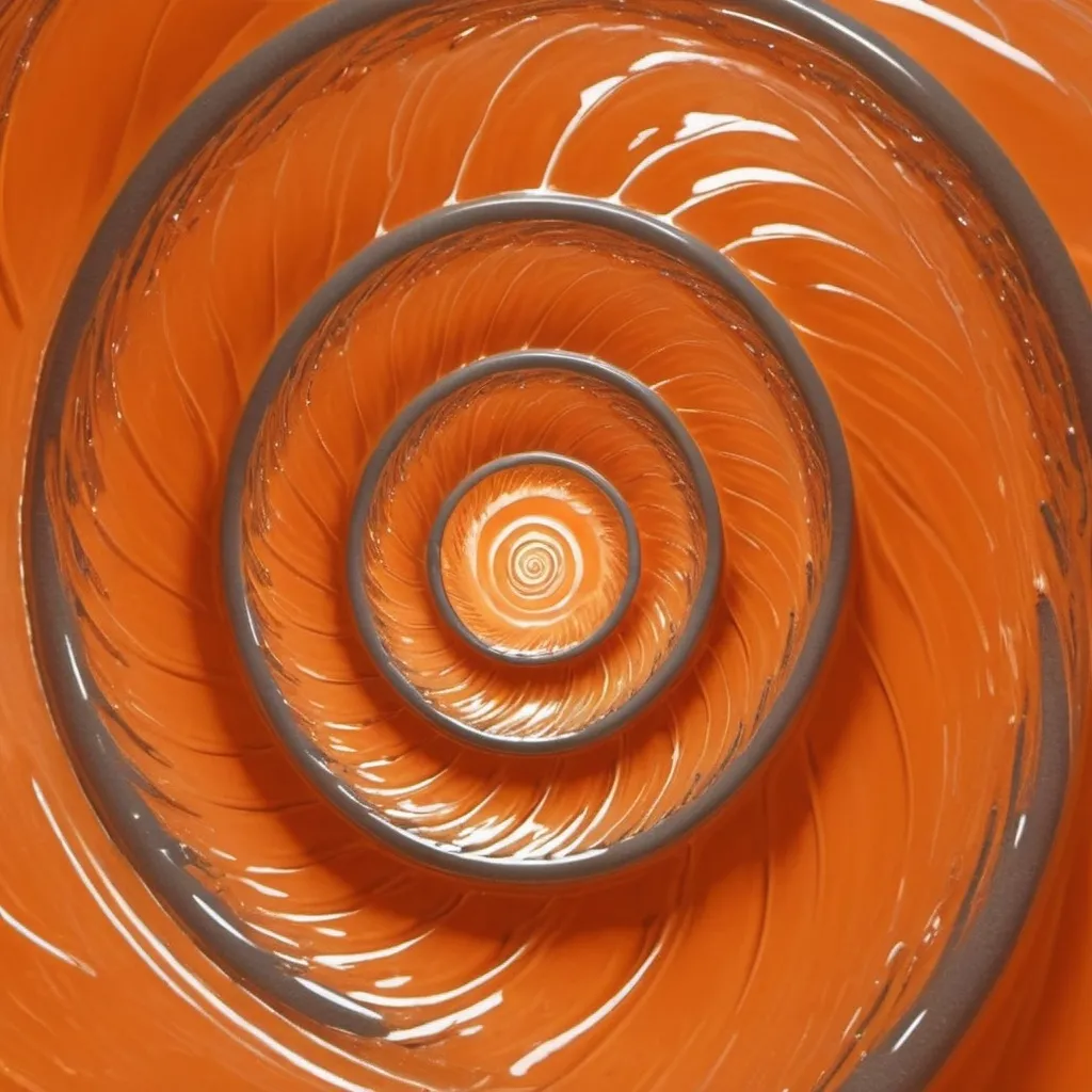 Prompt: Fantasy style an orange whirlpool or spiral