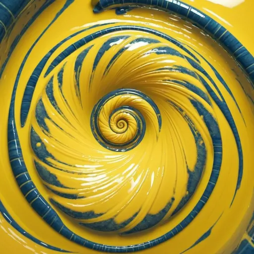 Prompt: Fantasy style a yellow whirlpool or spiral