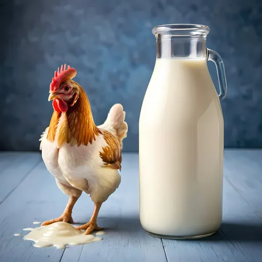 Prompt: Chicken milk 