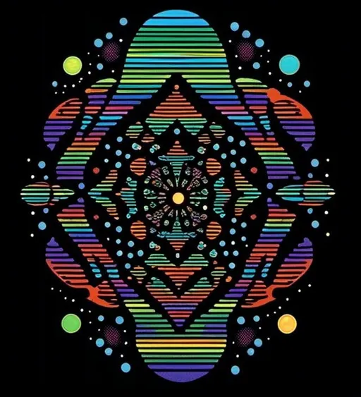 Prompt: <mymodel>Psychedelic illustration of the creation of the universe, stars and planets forming, vibrant colors, swirling nebulas, galaxies coming into existence, high-quality, surreal, cosmic, vibrant colors, swirling patterns, detailed celestial bodies, psychedelic lighting