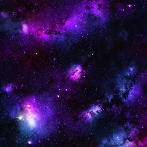 Prompt: Purple, dark blue, pink galaxy