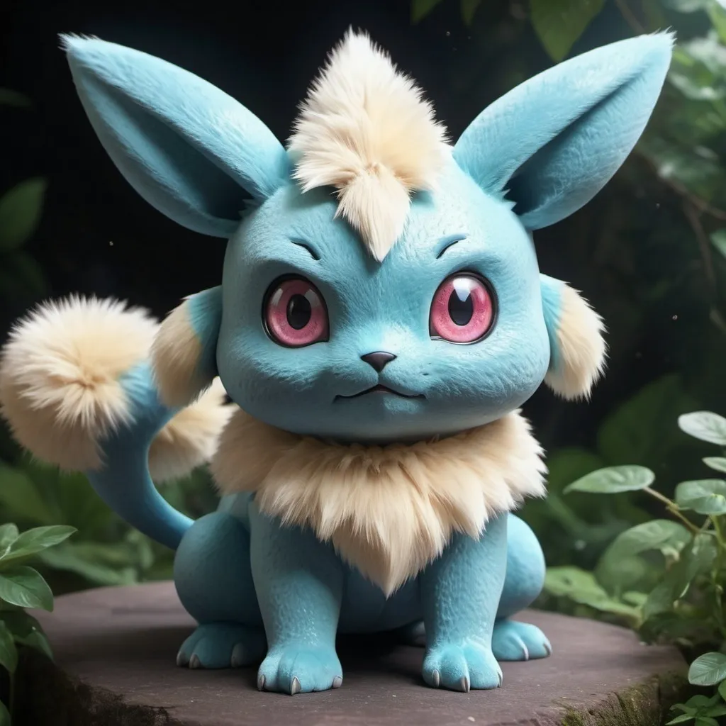 Prompt: Mystic pokemon with a neutral expression, highly detailed, highres, cute and mysterious, magical effects, whimsical, enchanting effects, detailed eyes, magical, mystical, detailed fur, mystical pokemon, fantasy, cute, high quality, mystical effects, neutral expression, enchanting, highres, highly detailed, detailed, whimsical