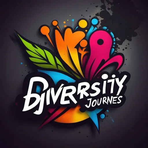 Prompt: Create a logo for Diversity Journeys that is based on graffiti
