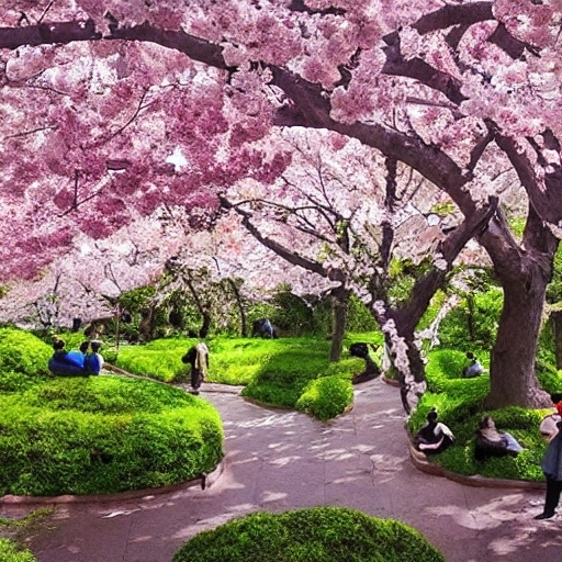 Prompt: Sakura Garden Festival,Best quality, Real Photghrap, viewpoint  human, happy time