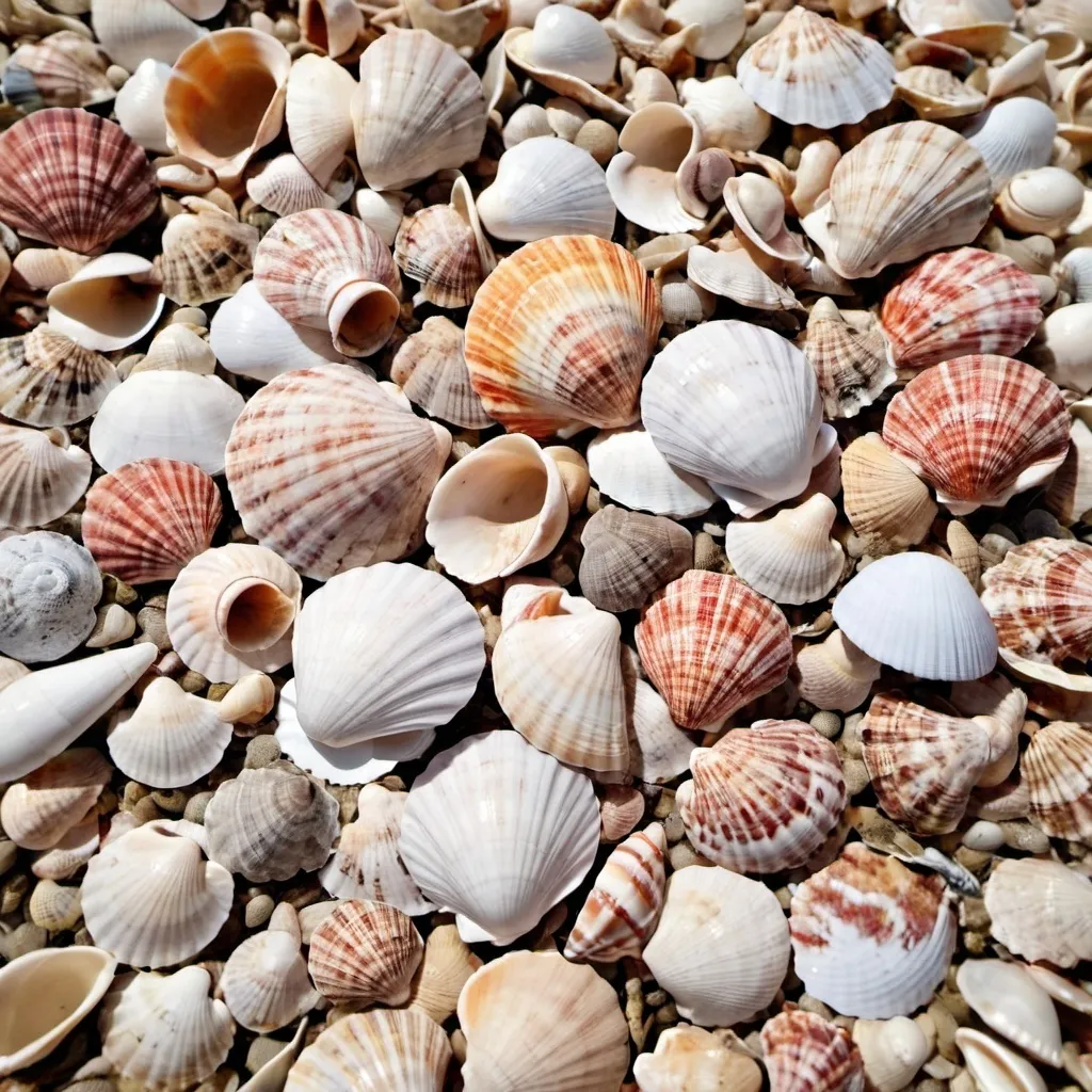 Prompt: Lots of shells 
