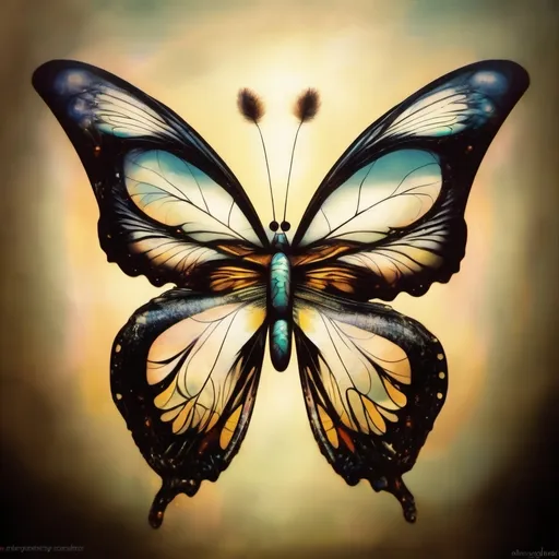 Prompt: Butterfly evolving vision, surrealist, dreamlike, precise,