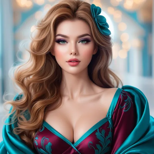 Prompt: <mymodel>beautiful makeup and hair on a gorgeous woman