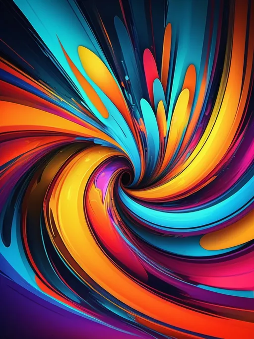 Prompt: Vibrant abstract digital artwork, dazzling colors, dynamic composition, high energy, modern digital art, vibrant, abstract, digital, high energy, dynamic composition, best quality, colorful, vivid tones, professional lighting