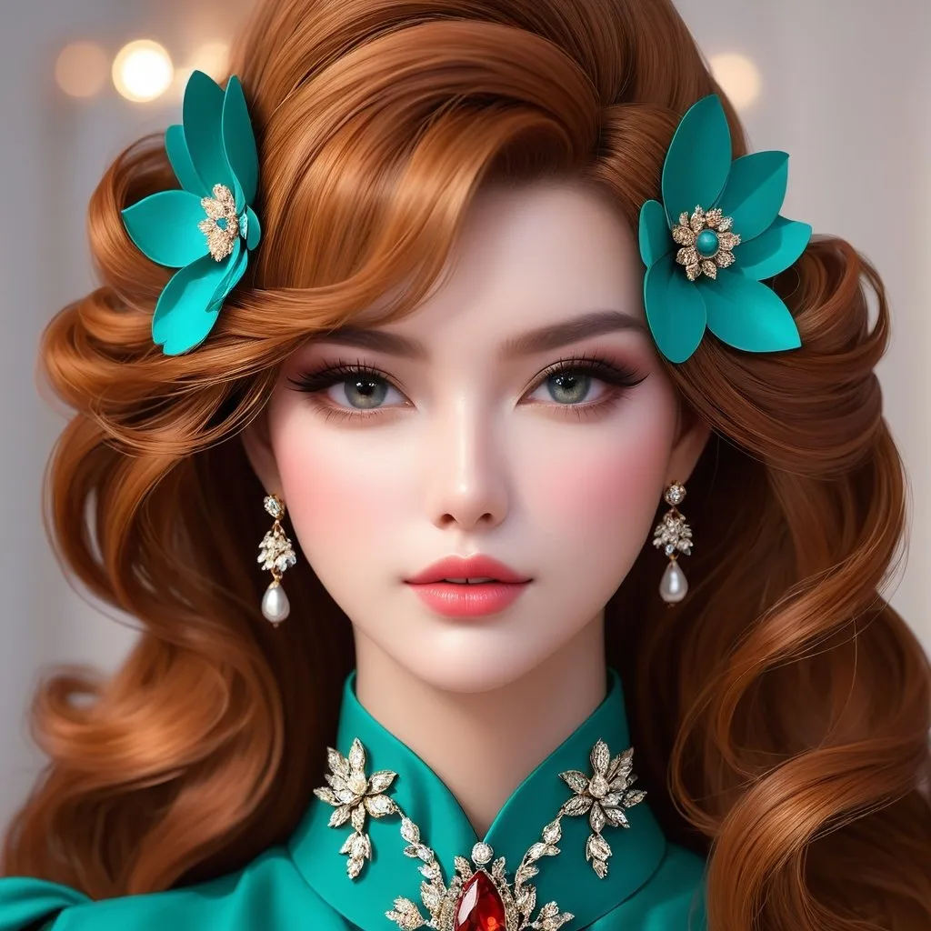 Prompt: <mymodel>beautiful makeup and hair on a gorgeous woman