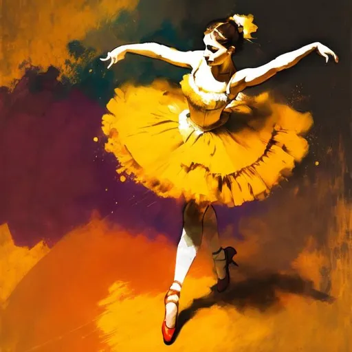 Prompt: Degas dancer