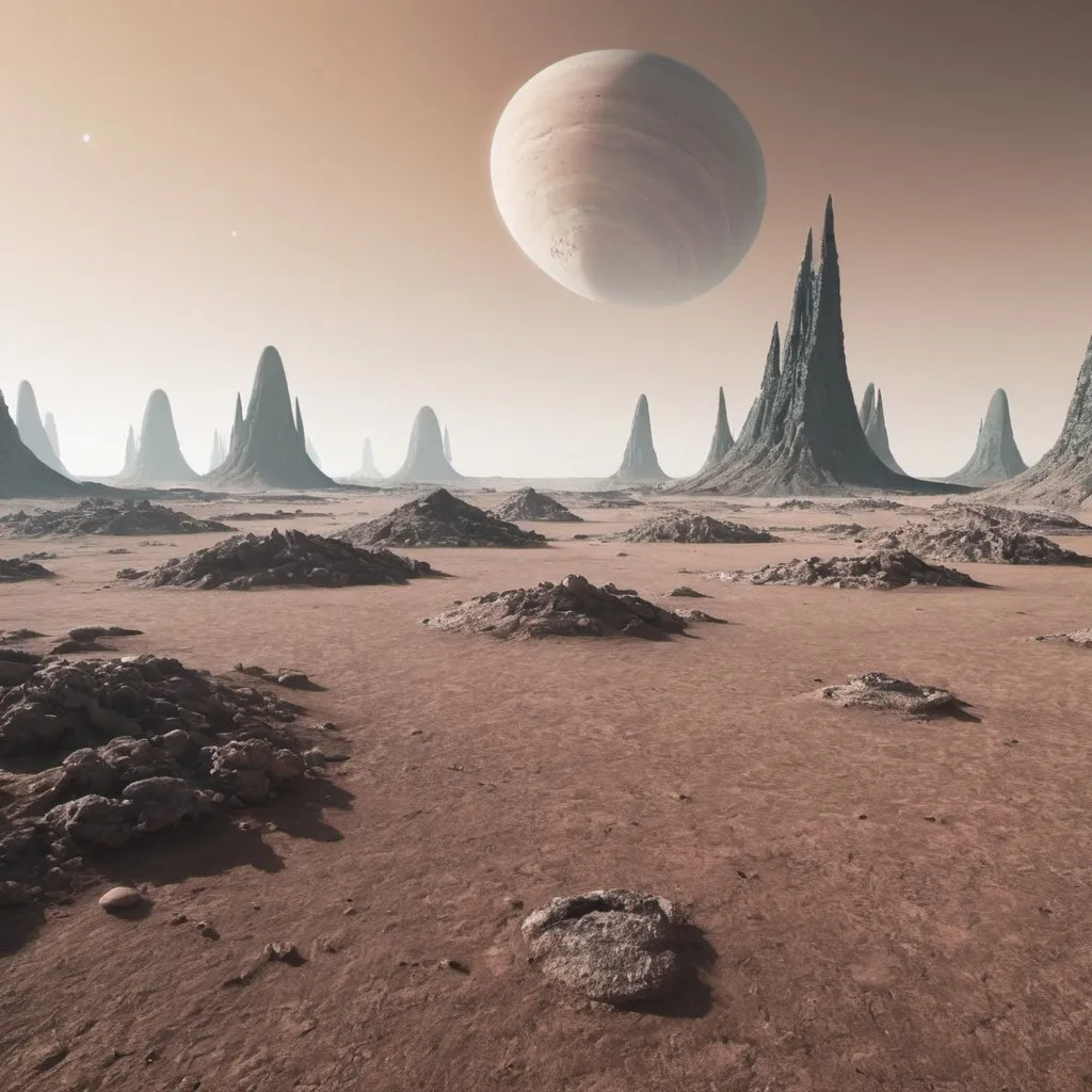 Prompt: An alien landscape