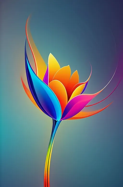 Prompt: Vibrant abstract digital artwork of flowers, dazzling colors, dynamic composition, high energy, modern digital art, vibrant, abstract, digital, high energy, dynamic composition, best quality, colorful, vivid tones, professional lighting