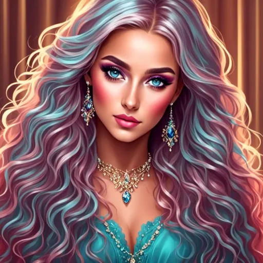 Prompt: <mymodel>Detailed digital painting of a powerful woman, vibrant colors, magical fantasy setting, flowing hair with intricate details, intense and confident expression, ethereal and mystical atmosphere, high quality, digital painting, fantasy, vibrant colors, flowing hair, powerful, confident, mystical, atmospheric lighting