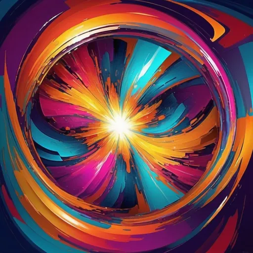 Prompt: Vibrant abstract digital artwork, dazzling colors, dynamic composition, high energy, modern digital art, vibrant, abstract, digital, high energy, dynamic composition, best quality, colorful, vivid tones, professional lighting