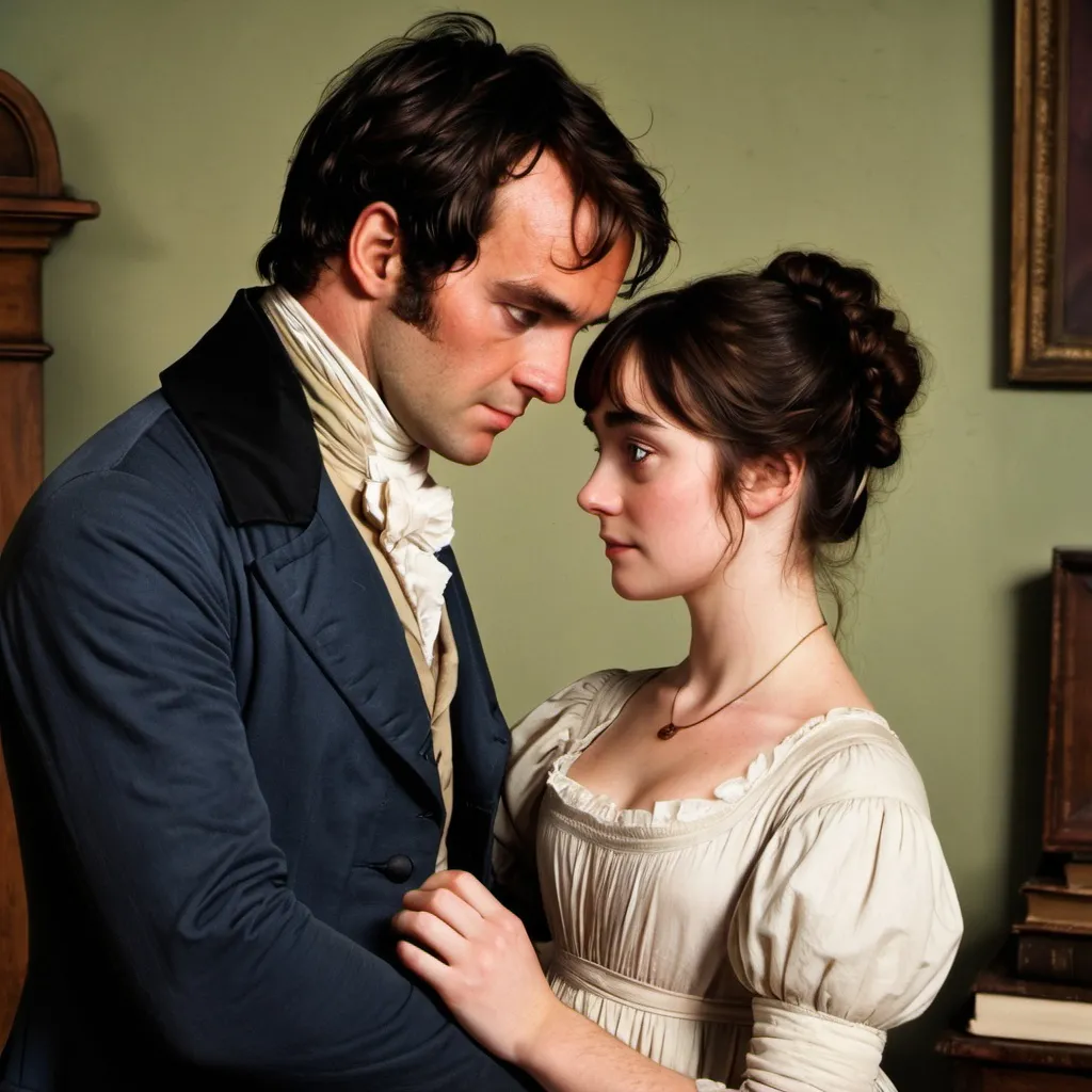 Prompt: Mr. Darcy and Elizabeth Bennet