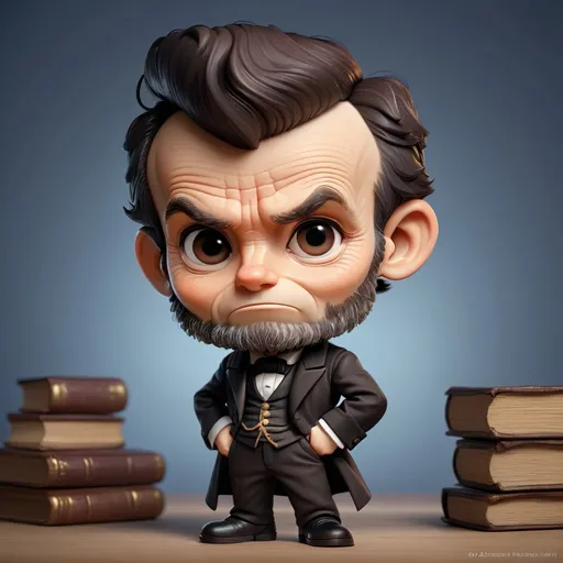 Prompt: chibi character of Abraham Lincoln