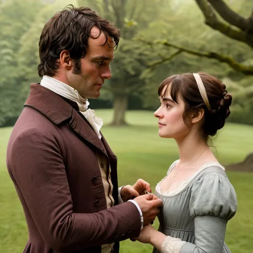 Prompt: Mr. Darcy and Elizabeth Bennet