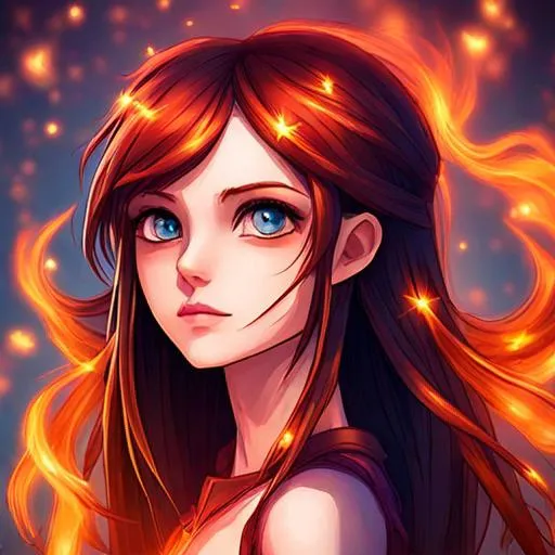 Prompt: Fairy of fire
