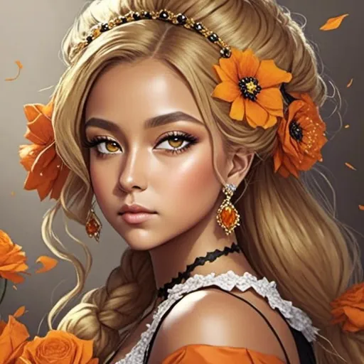 Prompt: <mymodel>Beautiful orange flower