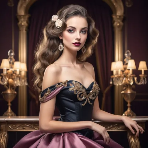 Prompt: fancy lady