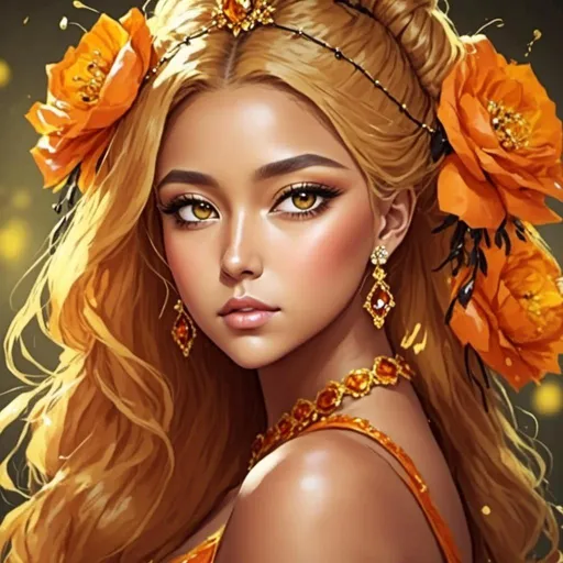 Prompt: <mymodel>Beautiful orange flower