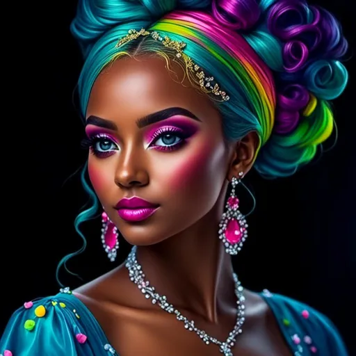 Prompt: <mymodel>(masterpiece), (best quality), (ultra-detailed), Beautiful frosting goddess, goddess of cake, bright pink frosting hair, pink features, wearing a detailed dress with sprinkles, by Tim burton, Highly Detailed, Digital Painting, hyper detailed eyes, Elegant, Portrait, Beautiful, Colourful, Artgerm, Alphonse Mucha, Ilya Kuvshinov, Watercolor, Ink Painting, Liminal Space, ilya kuvshinov, beautiful watercolor painting, realistic, detailed, painting by olga shvartsur, svetlana novikova, fine art, soft watercolor, (detailed background:1.3), Cinematic Lighting, ethereal light, intricate details, extremely detailed, incredible details, full colored, octane render, amazing detail, color grading, (glowing haze)++(soft glow)+ digital art render,