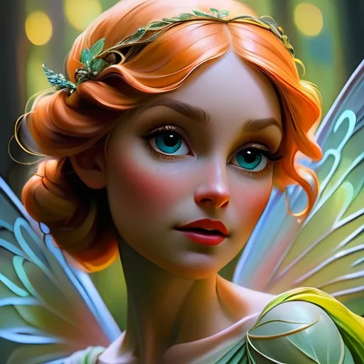Prompt: Fairy goddess, ethereal oil painting, flowing gown and intricate wings, mystical forest background, vibrant and enchanting, high quality, ethereal, oil painting, mystical, flowing gown, intricate wings, vibrant, enchanting, detailed, atmospheric lighting
