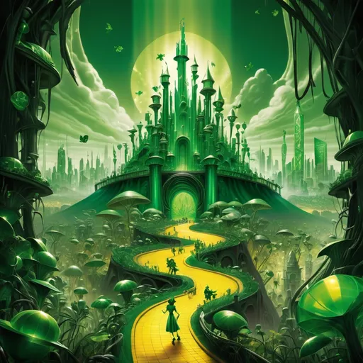 Prompt: The Emerald City of Oz