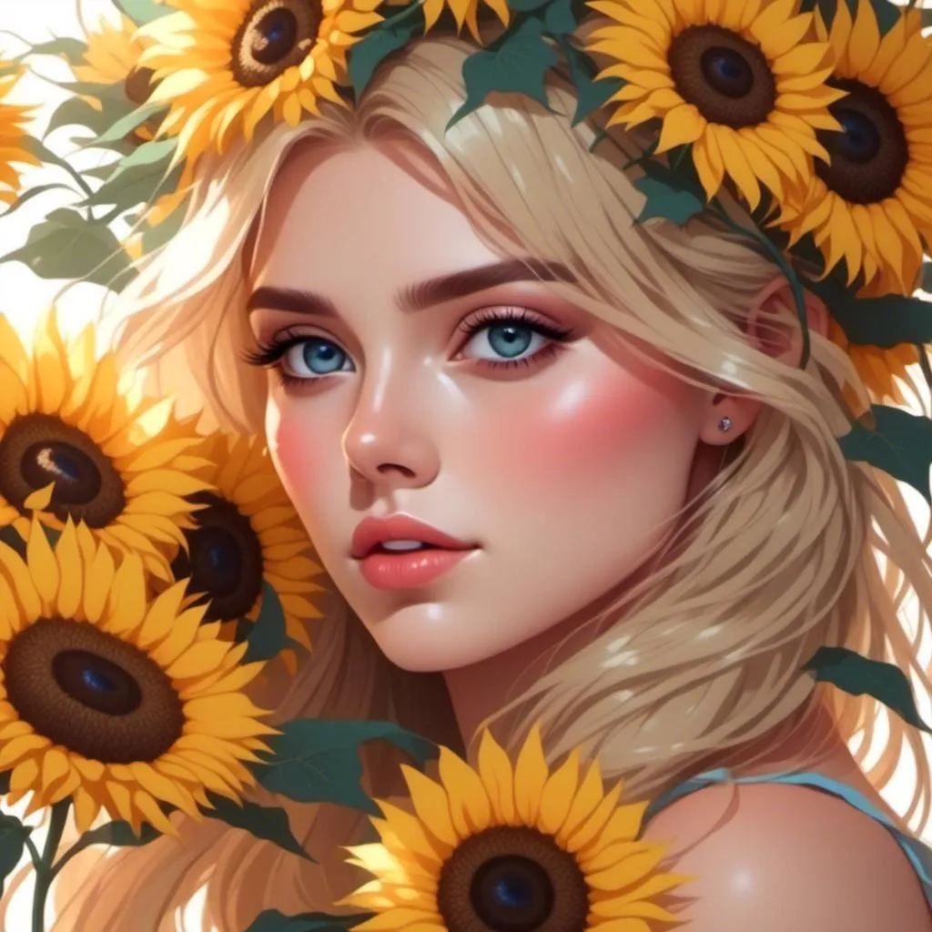 Prompt: <mymodel>Fairy princess of sunflowers