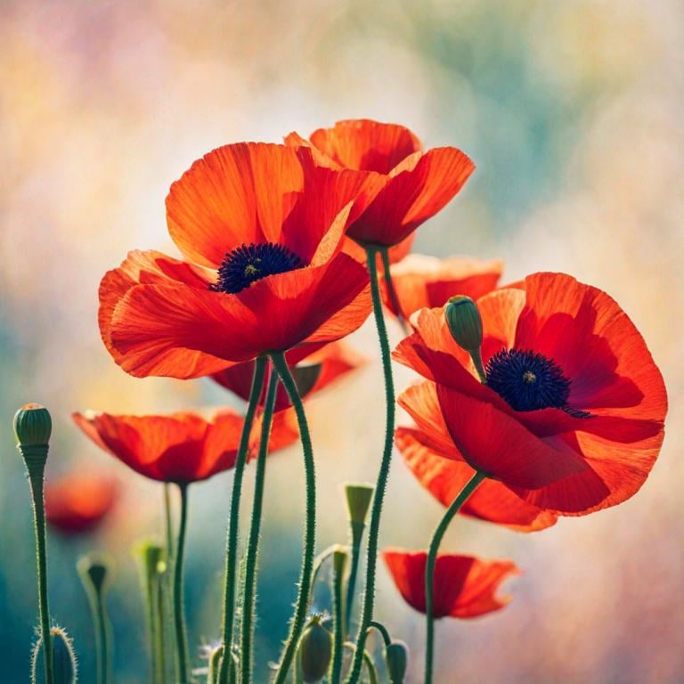 Prompt: poppies