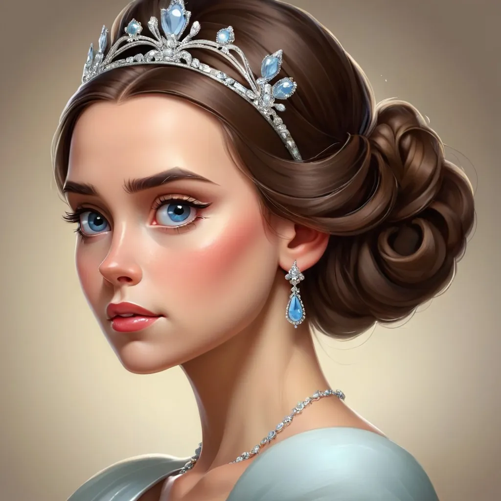 Prompt: Elegant lady wearing a tiara
