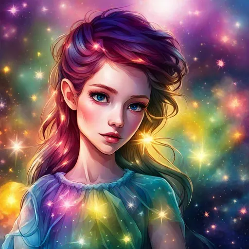 Prompt: colorful fairy, twinkles
