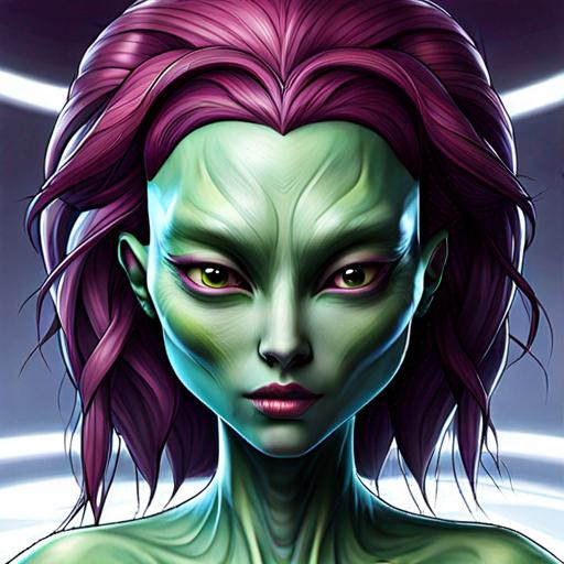 Prompt: Female alien 