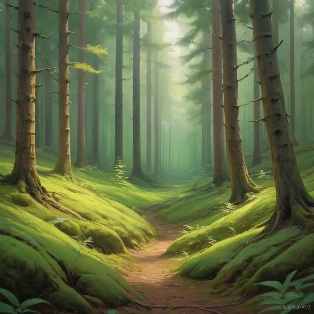 Prompt:  serene forest