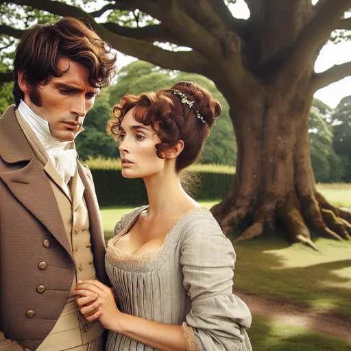 Prompt: Mr. Darcy and Elizabeth Bennet