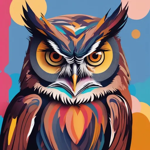 Prompt: Abstract owl