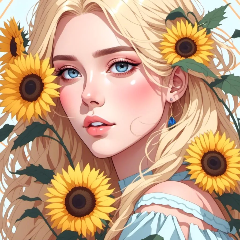 Prompt: <mymodel>Fairy princess of sunflowers