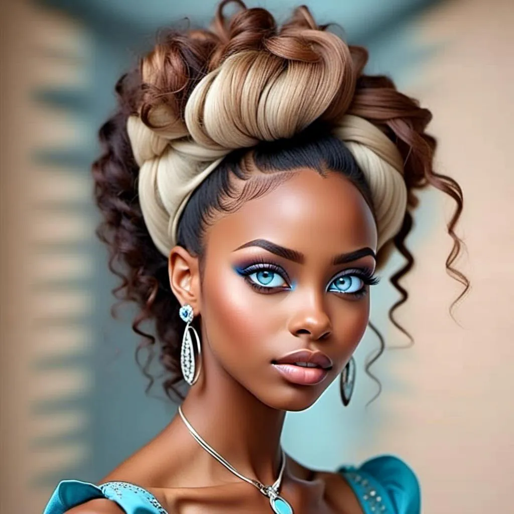 Prompt: <mymodel>beautiful makeup and hair on a gorgeous woman