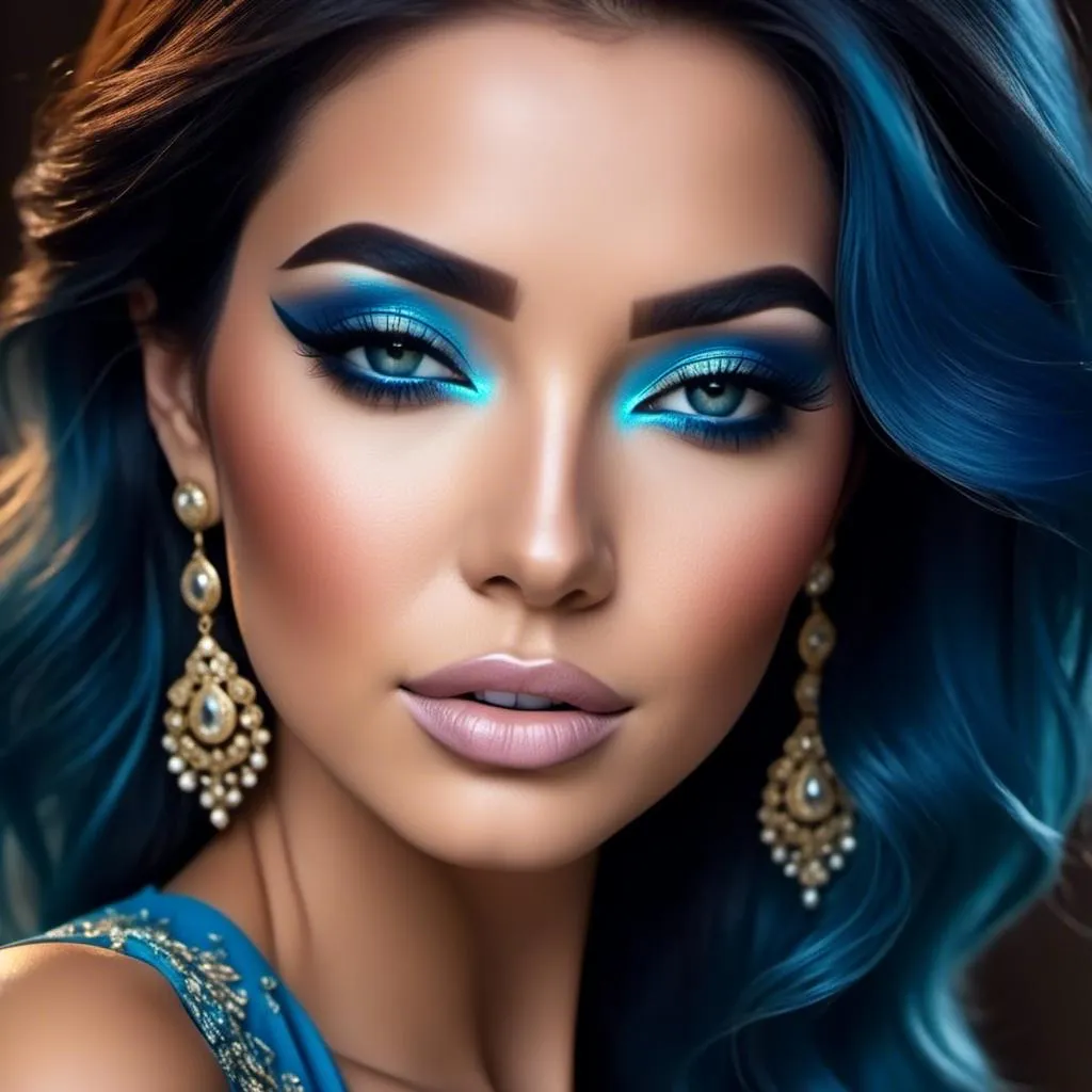 Prompt: <mymodel>blue beauty