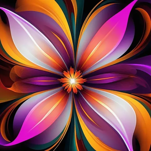 Prompt: Vibrant abstract digital artwork of flowers, dazzling colors, dynamic composition, high energy, modern digital art, vibrant, abstract, digital, high energy, dynamic composition, best quality, colorful, vivid tones, professional lighting