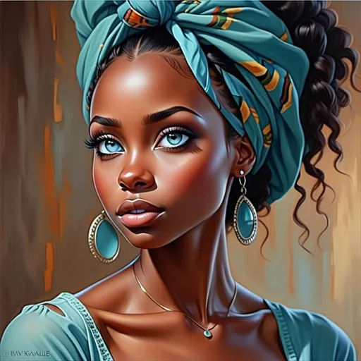 Prompt: <mymodel>"A portrait of a beautiful African girl, painted with vibrant colors by Drew Brophy that effortlessly captures the deep beauty of her eyes and hair in a flawless display of watercolor, 4K HD, featured in WatercolorArs Magazine."