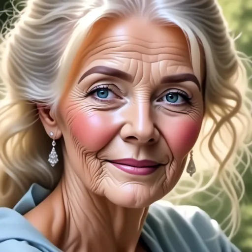 Prompt: <mymodel>Beautiful elderly woman, oil painting, serene garden setting, graceful posture, soft and warm lighting, vibrant colors, detailed wrinkles, gentle smile, high quality, oil painting, serene, graceful, vibrant colors, detailed, warm lighting, elderly, woman