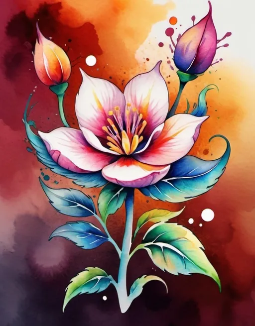 Prompt: <mymodel> Colorful flower tattoo, watercolor style, vibrant petals, intricate details, high quality, vibrant colors, floral design, professional tattoo art, artistic, beautiful, realistic, watercolor, detailed, highres, vibrant, intricate details, floral, professional, colorful, vibrant colors, watercolor style, artistic