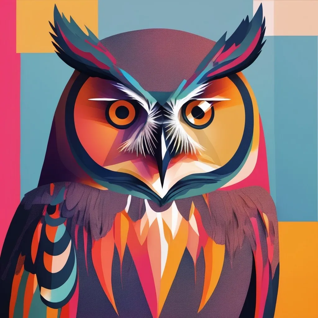 Prompt: Abstract owl