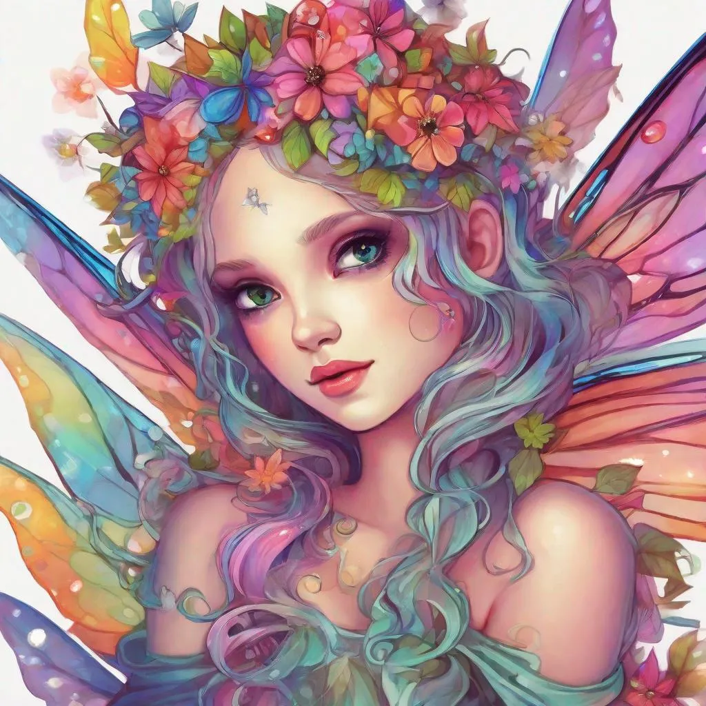 Prompt: colorful fairy
