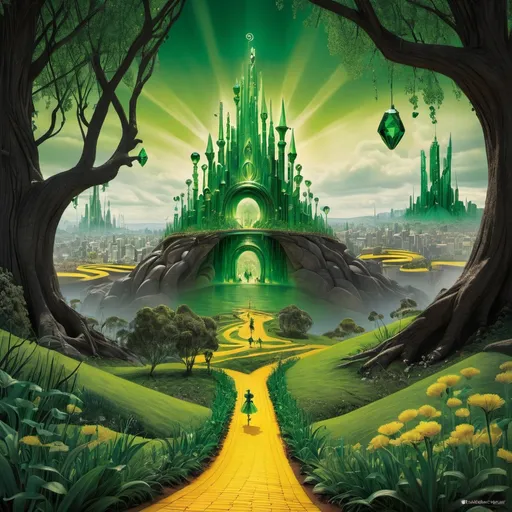 Prompt: The Emerald City of Oz