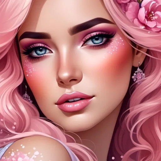 Prompt: <mymodel>(masterpiece), (best quality), (ultra-detailed), Beautiful frosting goddess, goddess of cake, bright pink frosting hair, pink features, wearing a detailed dress with sprinkles, by Tim burton, Highly Detailed, Digital Painting, hyper detailed eyes, Elegant, Portrait, Beautiful, Colourful, Artgerm, Alphonse Mucha, Ilya Kuvshinov, Watercolor, Ink Painting, Liminal Space, ilya kuvshinov, beautiful watercolor painting, realistic, detailed, painting by olga shvartsur, svetlana novikova, fine art, soft watercolor, (detailed background:1.3), Cinematic Lighting, ethereal light, intricate details, extremely detailed, incredible details, full colored, octane render, amazing detail, color grading, (glowing haze)++(soft glow)+ digital art render,